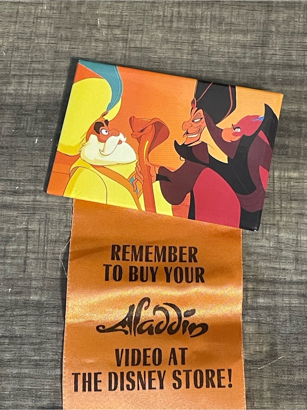 Vintage 1994 DISNEY STORE CAST MEMBER ONLY PROMOTIONAL PINS ~ ALADDIN JAFAR RARE